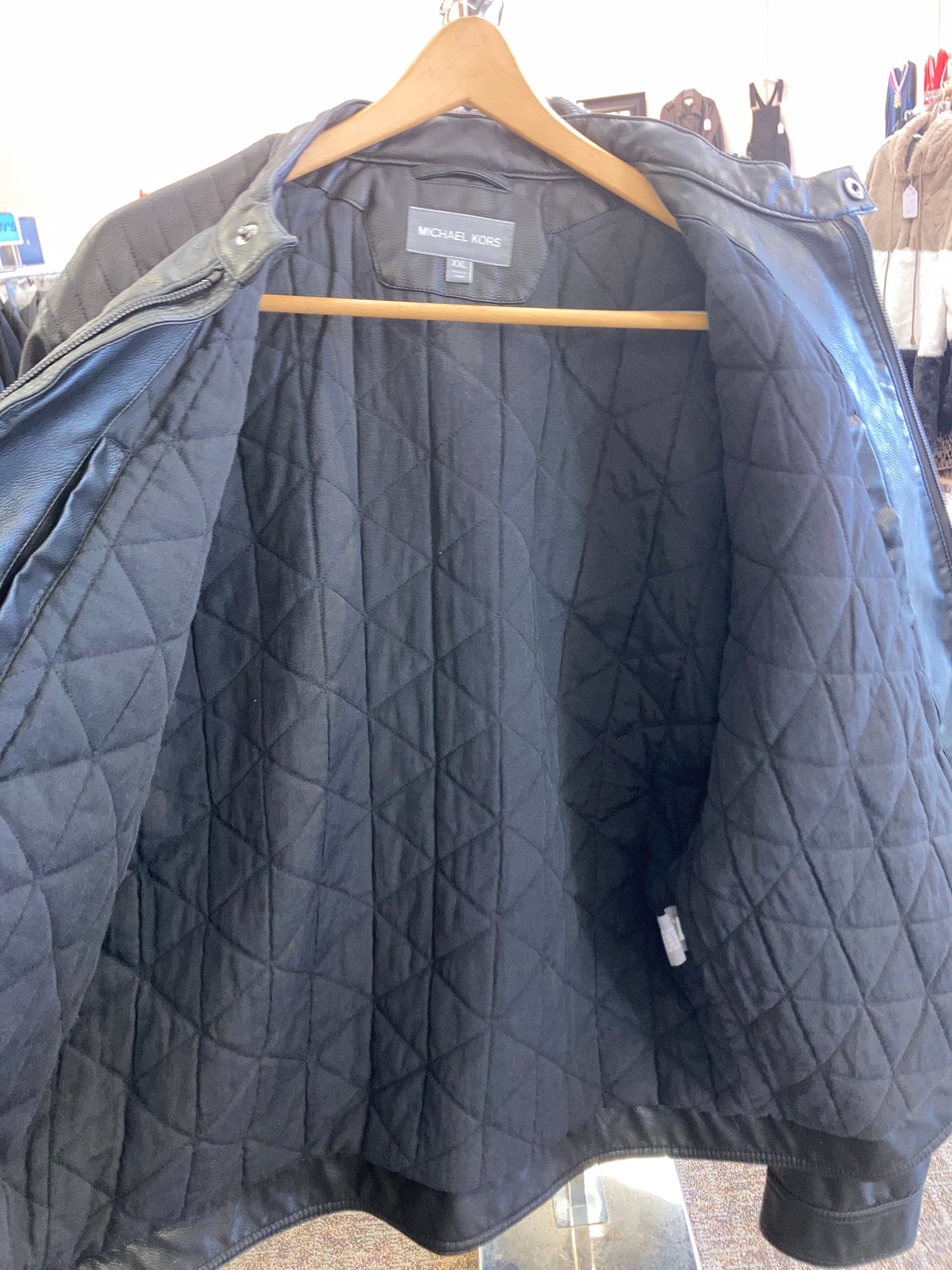 Michael Kors Faux Leather Jacket