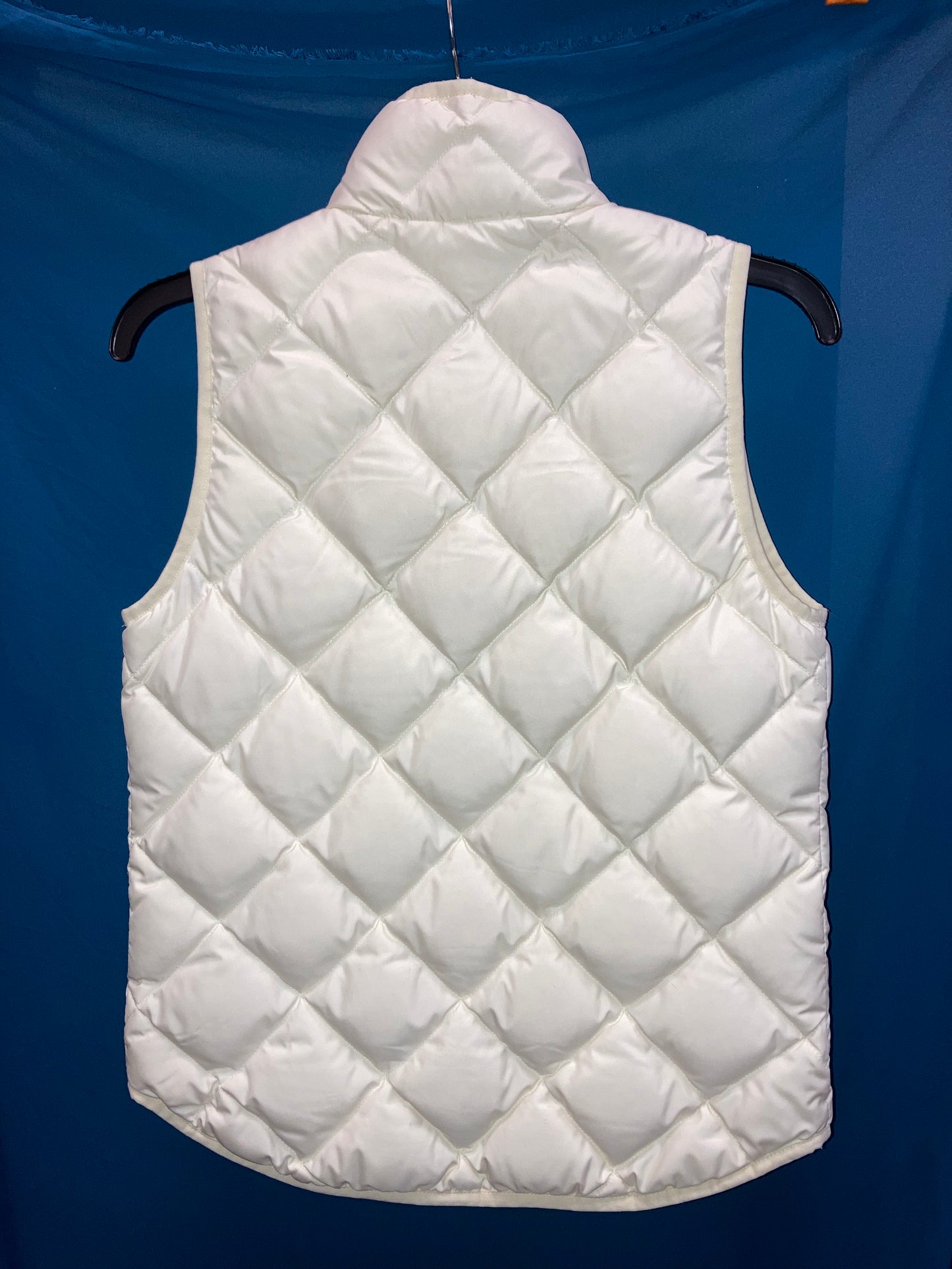 J Crew White Puffer Vest