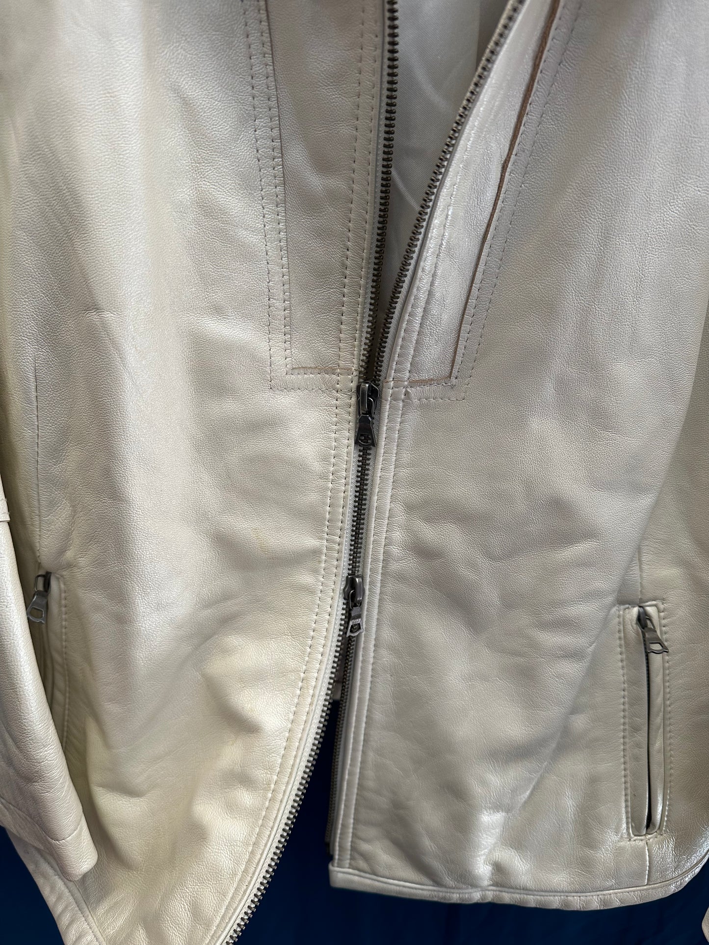 Chicos Leather Coat