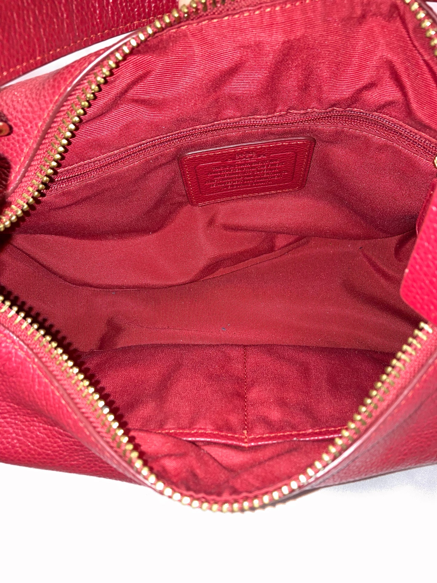 Red Leather Coach Purse