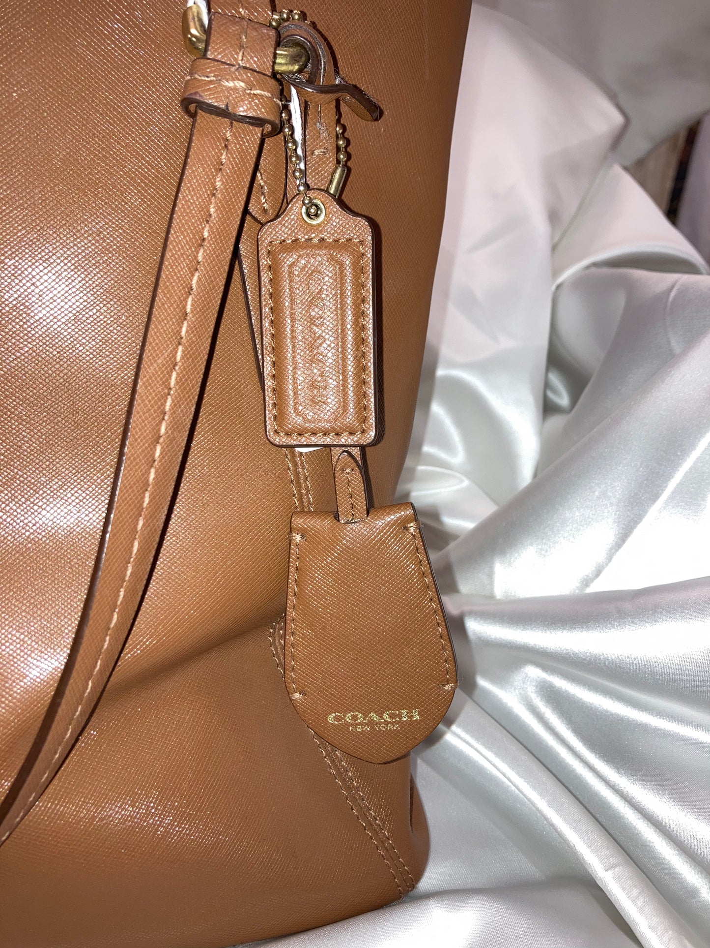 Brown Leather Coach Purse