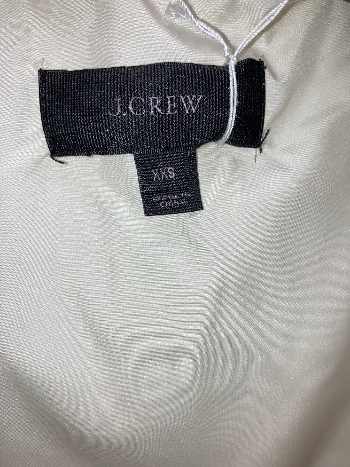 J Crew White Puffer Vest